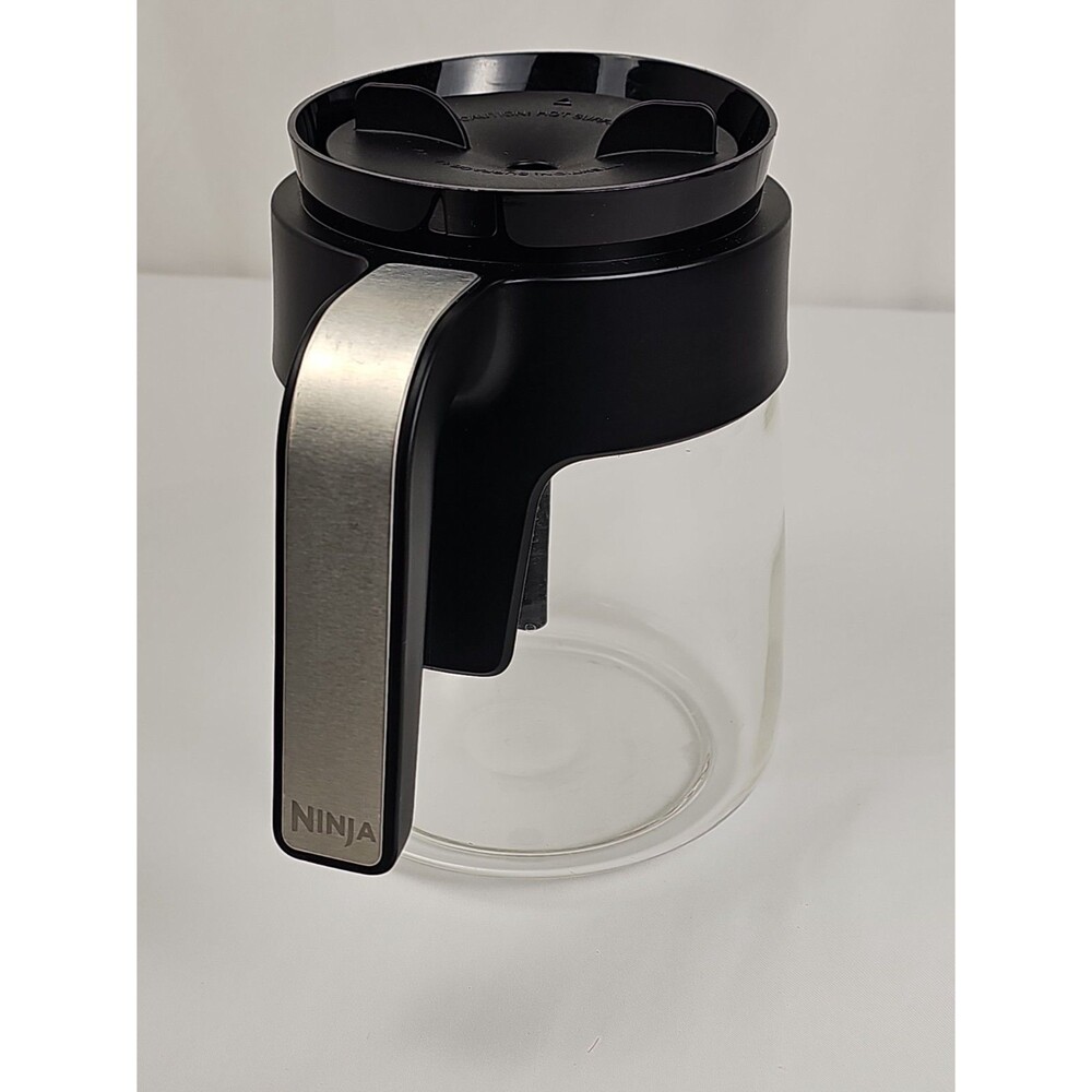 Ninja Glass Coffee Carafe Replacement 10-12 Cup Black Lid Genuine OEM